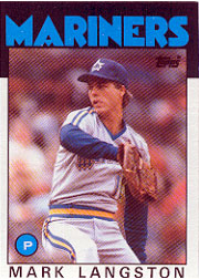 1986 Topps Baseball Cards      495     Mark Langston